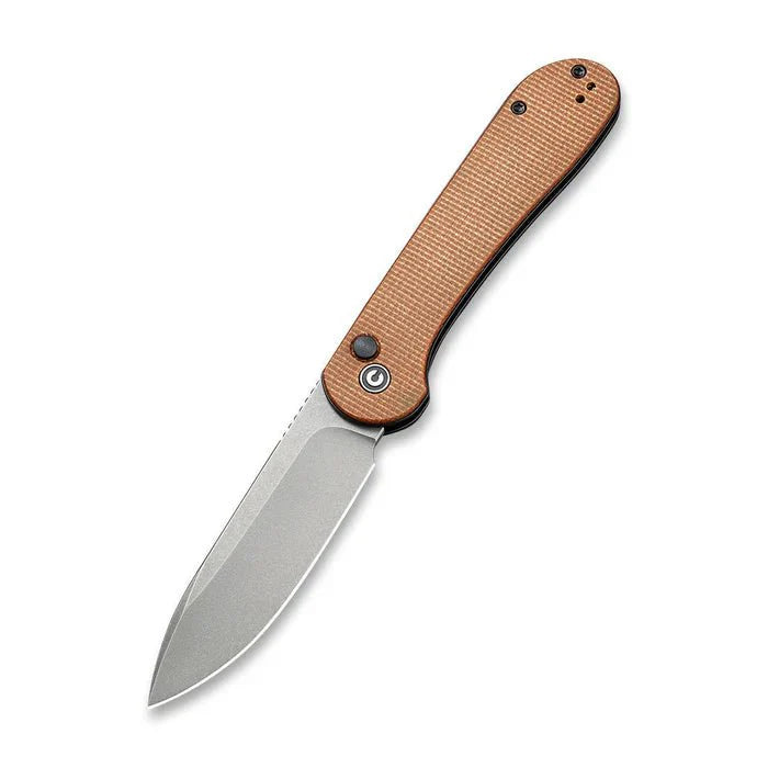 CIVIVI BUTTON LOCK ELEMENTUM POCKET KNIFE MICARTA HANDLE