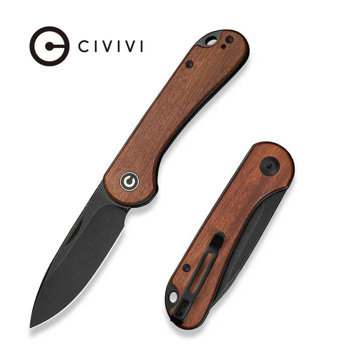 CIVIVI ELEMENTUM SLIP JOINT KNIFE WOOD HANDLE