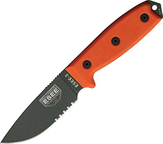 ESEE MODEL 3 PART SERRATED KNIFE