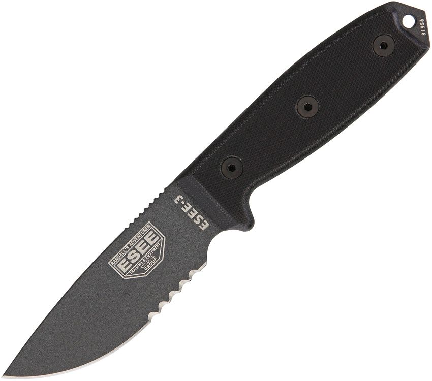 ESEE MODEL 3 SERRATED TACTICAL KNIFE