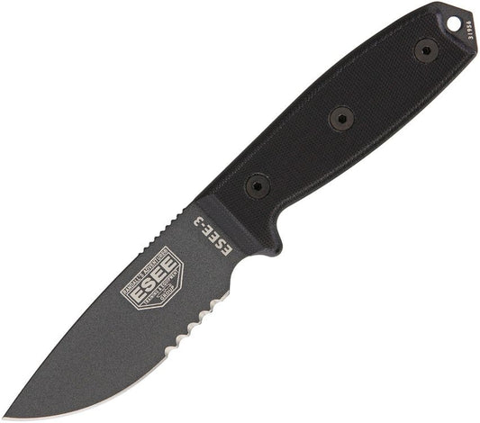 ESEE MODEL 3 SERRATED TACTICAL KNIFE