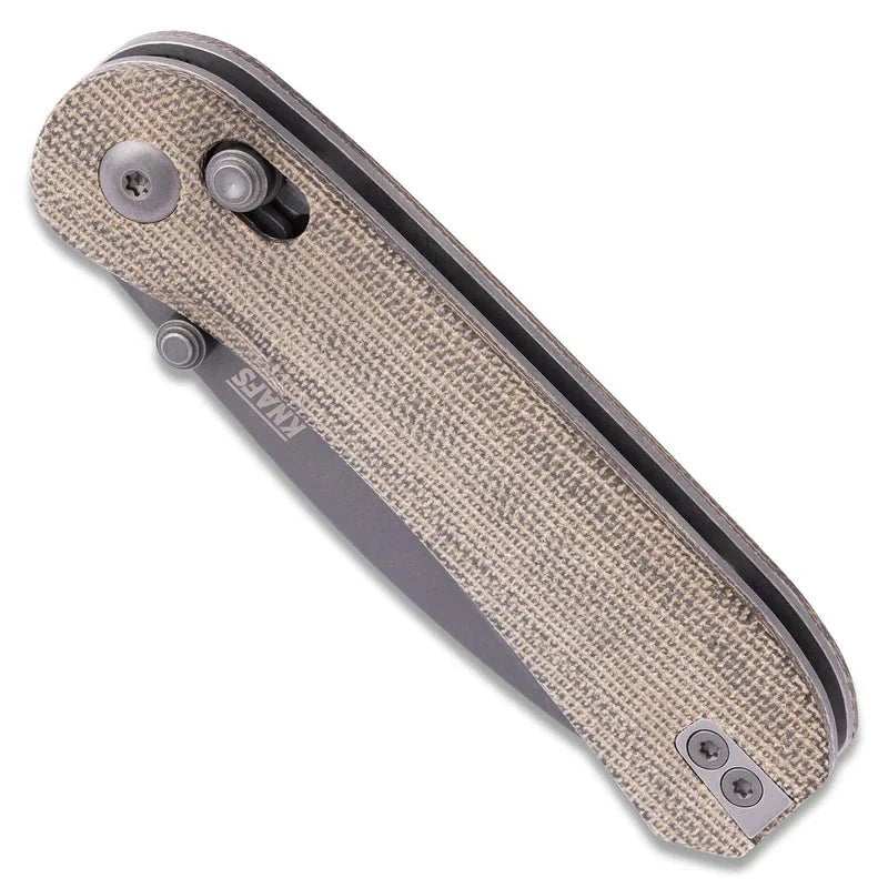 KNAFS LANDER 3 POCKET KNIFE - MOONDUST MICARTA - CLUTCH LOCK