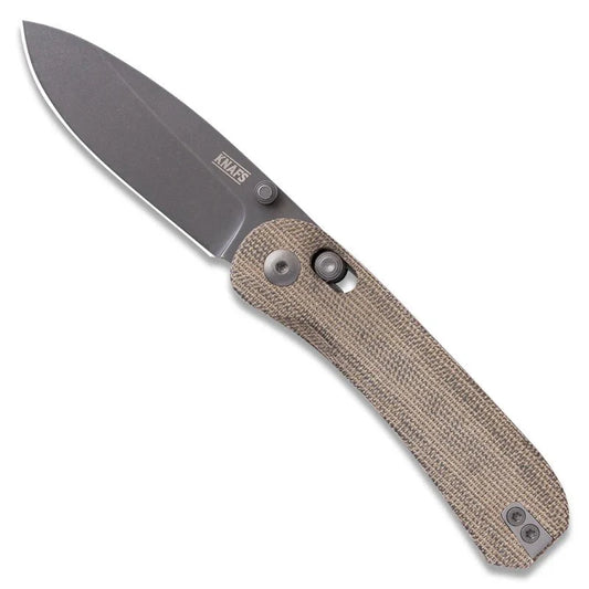 KNAFS LANDER 3 POCKET KNIFE - MOONDUST MICARTA - CLUTCH LOCK