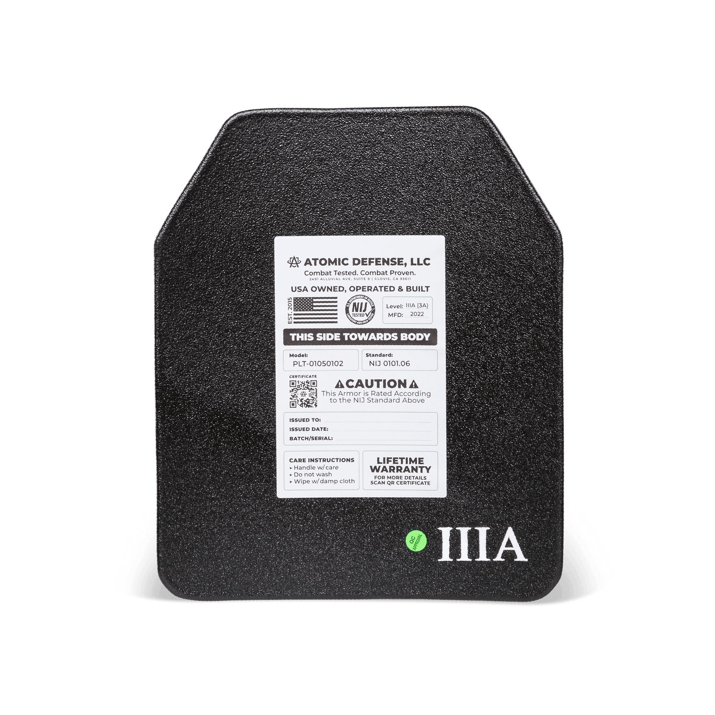 NIJ LEVEL IIIA+ BODY ARMOR PLATES | ESAPI | HARD & SOFT