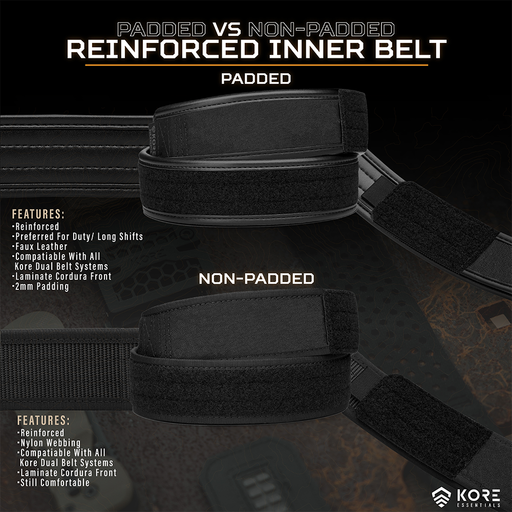 Kore D3 Chrome Buckle Duty Belt 2.25 Complete Kit