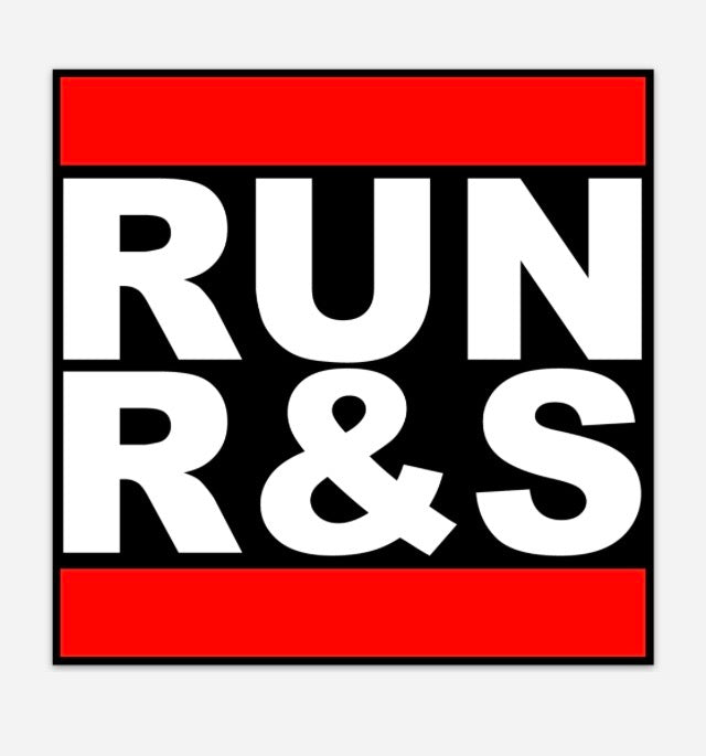 “RUN R&S” 5IN STICKER