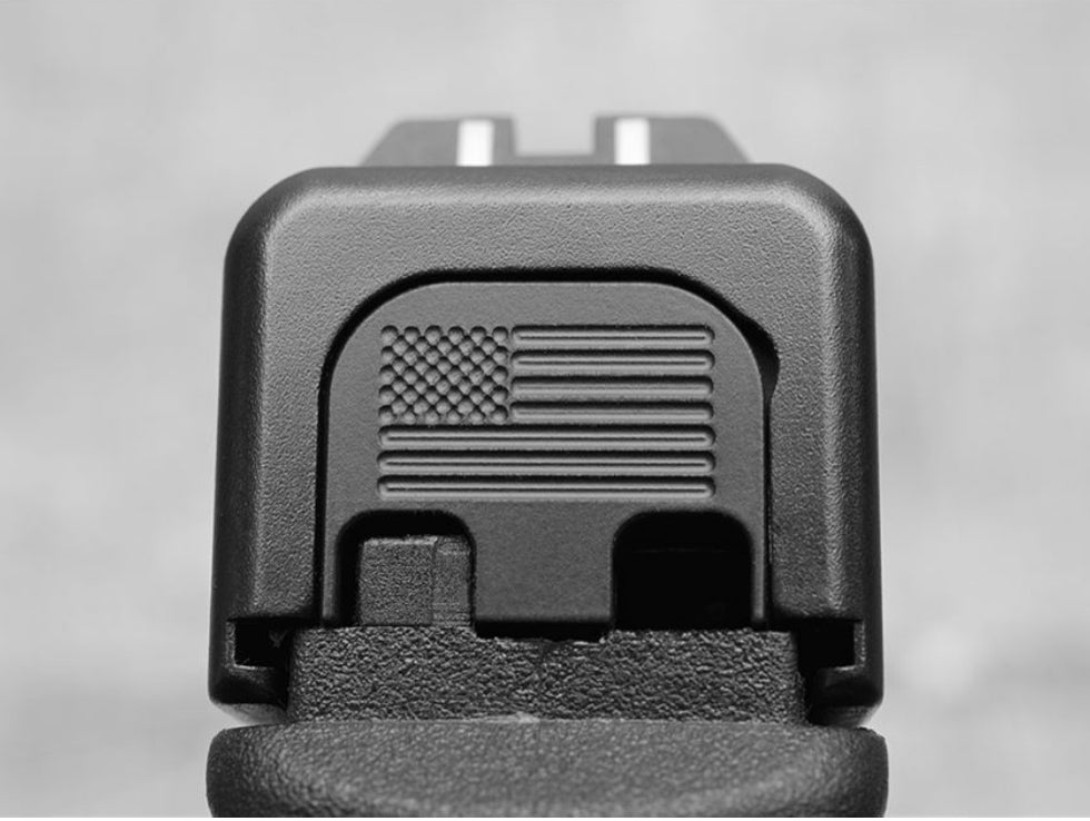 Blacked Out (American Flag) Glock Back Plate