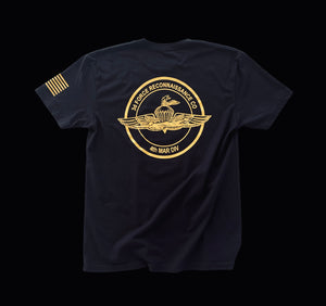 3rd Force Recon T-Shirt (Amphib Recon) Black