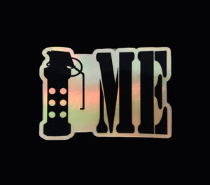 Direct Action “ME” 3in holographic Sticker