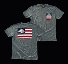 Load image into Gallery viewer, Direct Action &quot;DA Flag&quot; Tee (Heather Grey)