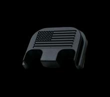 Load image into Gallery viewer, Blacked Out (American Flag) Glock Back Plate