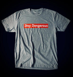 Direct Action "Stay Dangerous" Tee (Heather Grey & Heavy Metal Grey)