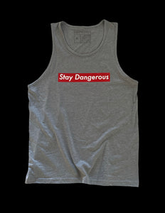 Direct Action "Stay Dangerous" Tank (Heather Grey)