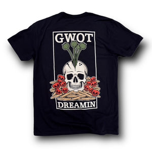 DIRECT ACTION "GWOT DREAMIN" TEE (BLACK)