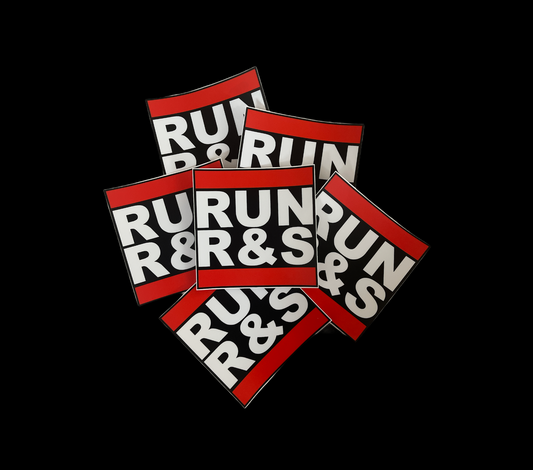 “RUN R&S” 5IN STICKER