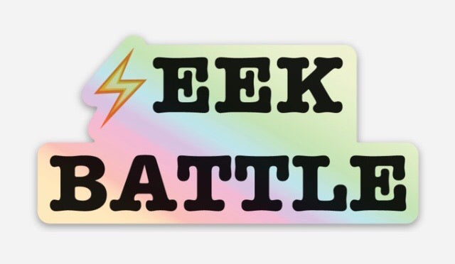 “SEEK BATTLE” 3in holographic Sticker