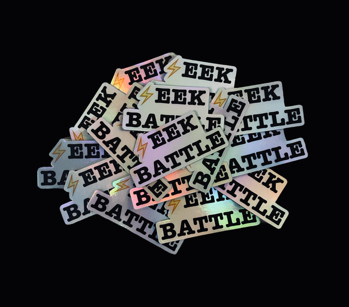“SEEK BATTLE” 3in holographic Sticker
