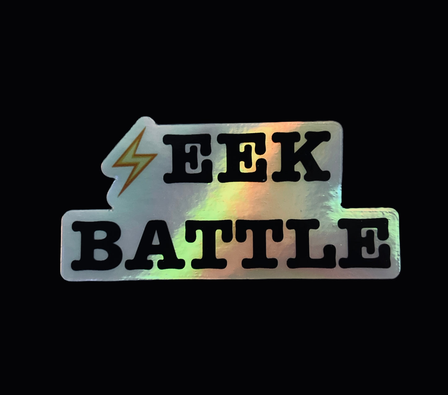 “SEEK BATTLE” 3in holographic Sticker