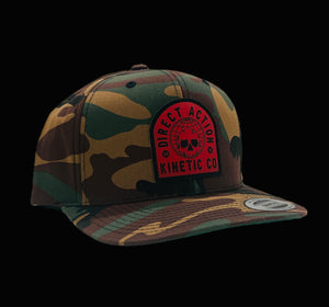 Direct Action "Kinetic Co" Snapback Patch Hat (Woodland)